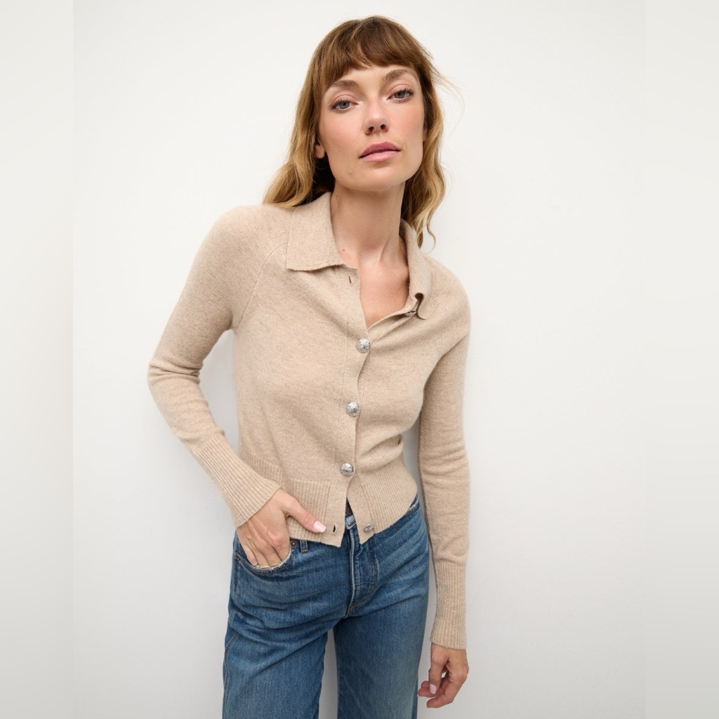 Nwt $483 Veronica Beard Cheshire Cashmere Cardigan